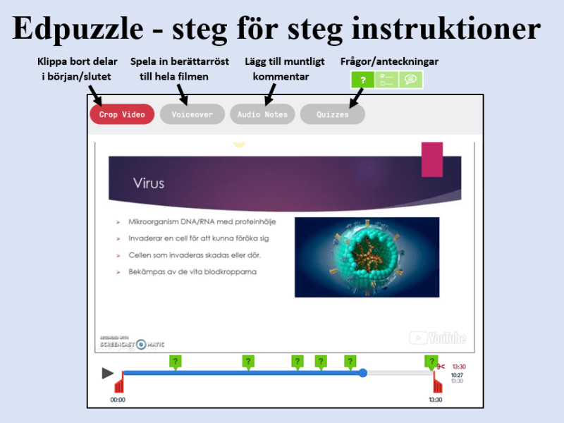 Edpuzzle -steg för steg hur du gör filmer interaktiva med frågor och&nbsp;kommentarer