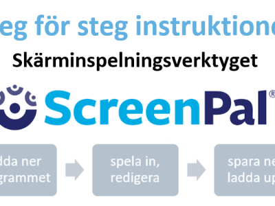 Skärminspelning med ScreenPal – Steg för&nbsp;steg