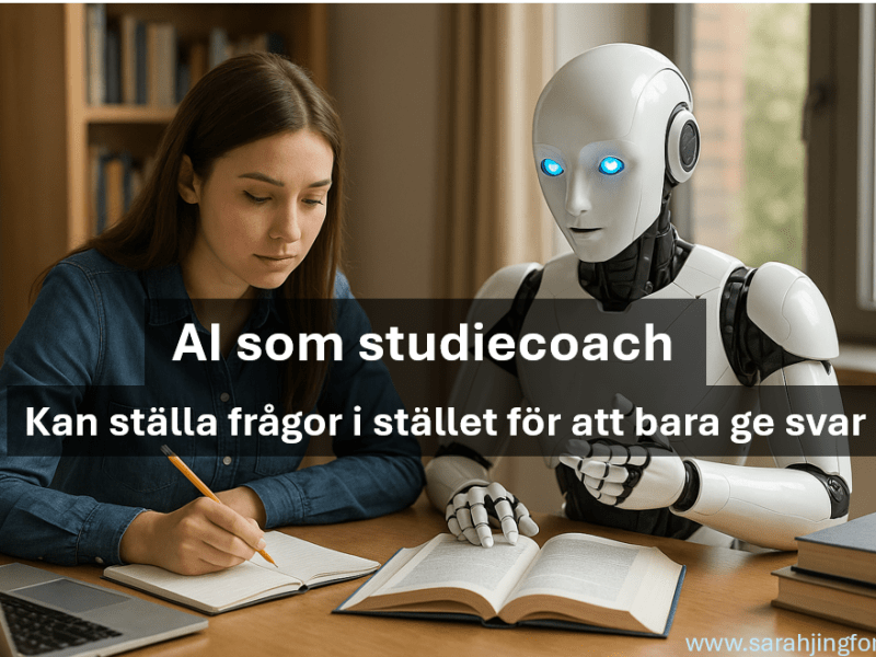 AI studiecoach – som ställer frågor och inte bara ger&nbsp;svar